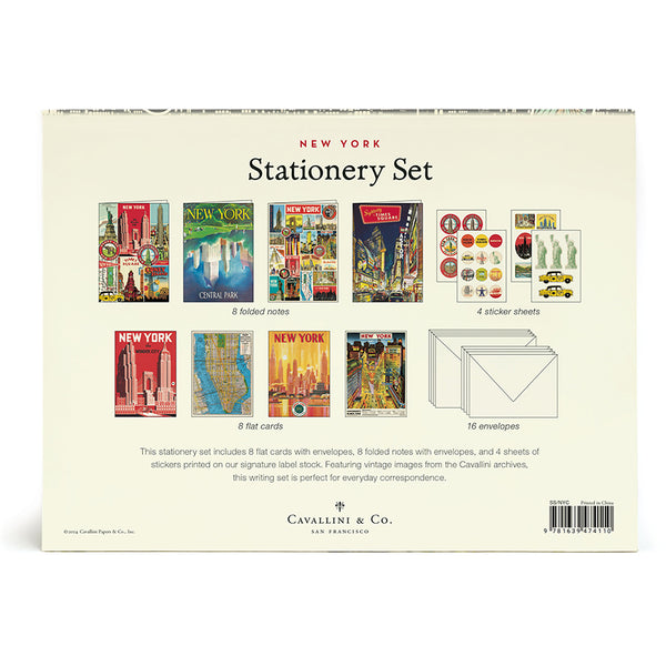 Vintage New York Boxed Notes Stationery Set (Set of 16)