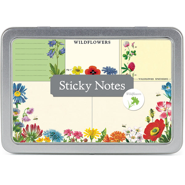 Vintage Panna Wildflowers Sticky Notes (Set of 5)