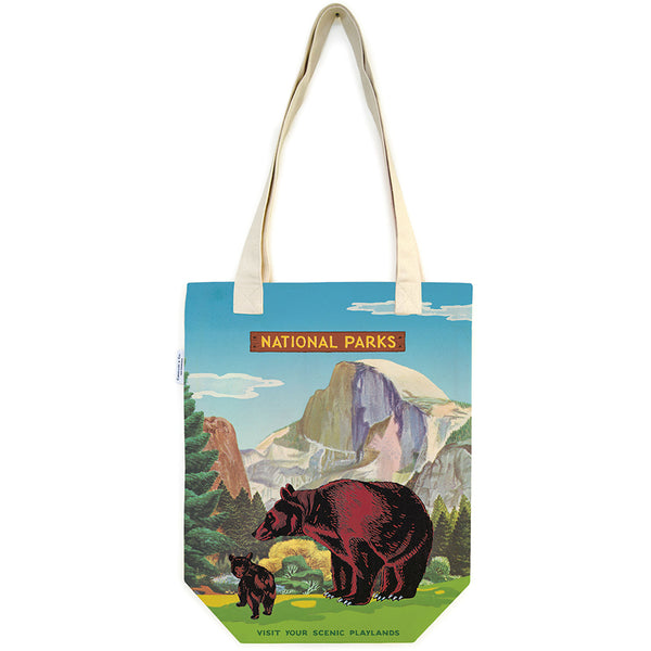 Vintage National Parks Bear Tote Bag