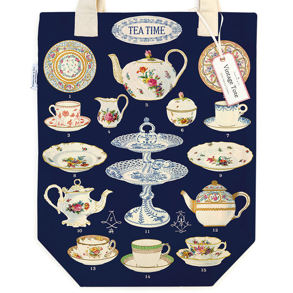 Vintage Tea Time Tote Bag