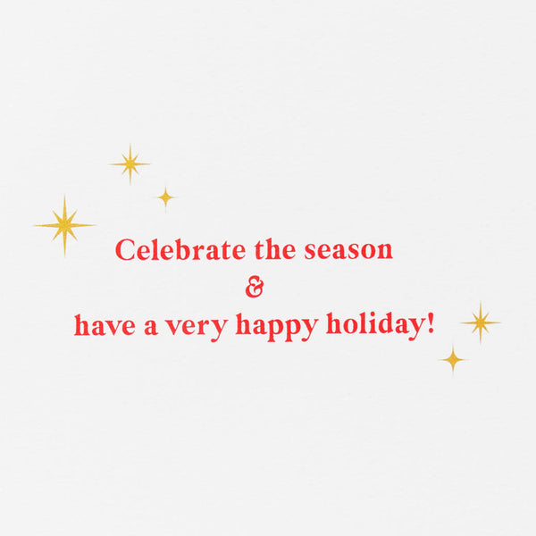 Handmade "Merry & Bright" Christmas Boxed Cards (Set of 8)