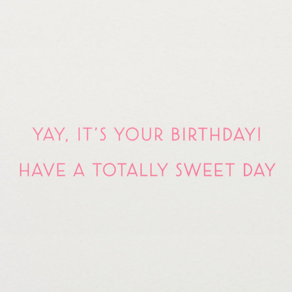 Cotton Candy Cat Birthday Card