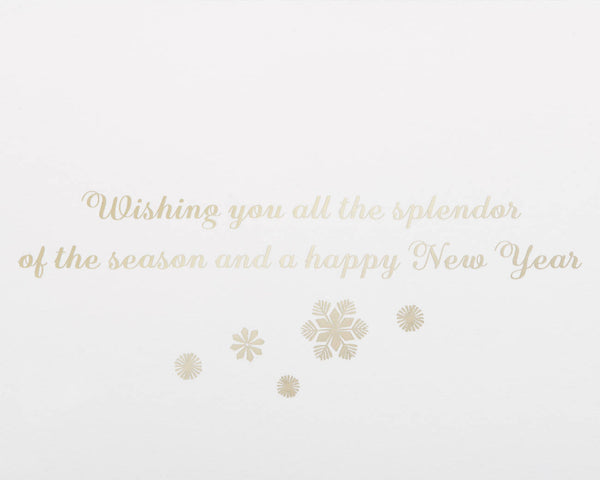 Hanging Snowflakes Holiday Boxed Cards (Set of 12)