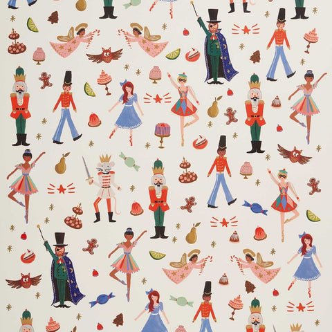 Nutcracker Christmas Flat Wrap