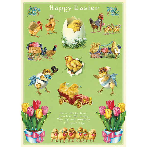 Vintage Chicks Easter Single Flat Wrap