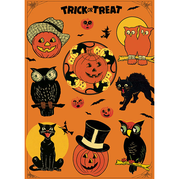 Vintage Icons Halloween Flat Wrap