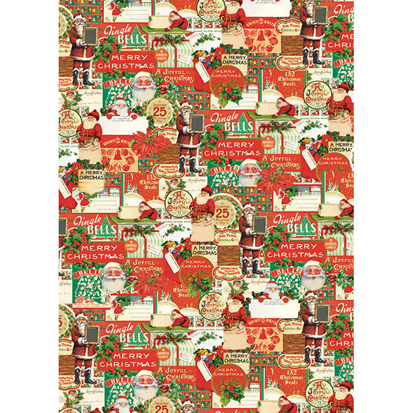 Vintage Icons Christmas Flat Wrap