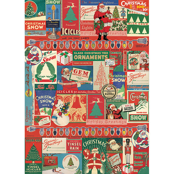 Vintage Icons 2 Christmas Flat Wrap