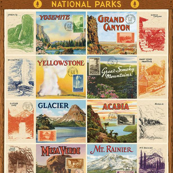 Vintage National Parks Flat Wrap