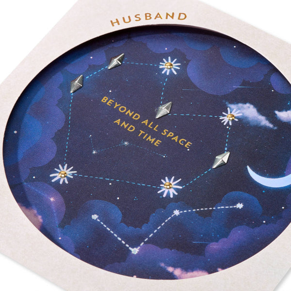 Constellations "Beyond Space" Birthday Card (Husband)