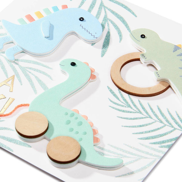 Dinosaurs "It's A Boy" New Baby Card