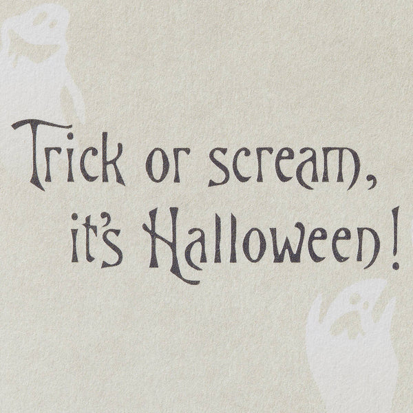 "Trick or Scream" Nightmare Before Christmas Halloween Card