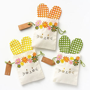 Cotton Bunny Treat Bags (Set of 3)