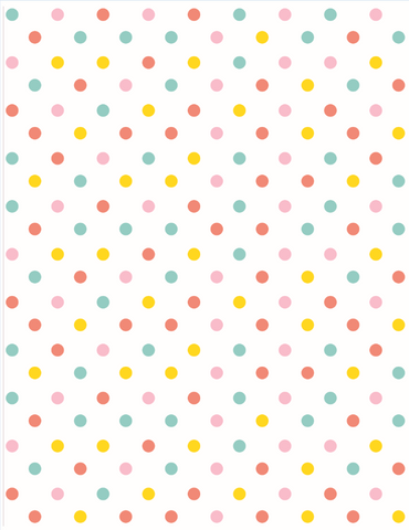 Multicolor Dots Tissue Paper (Set of 8)