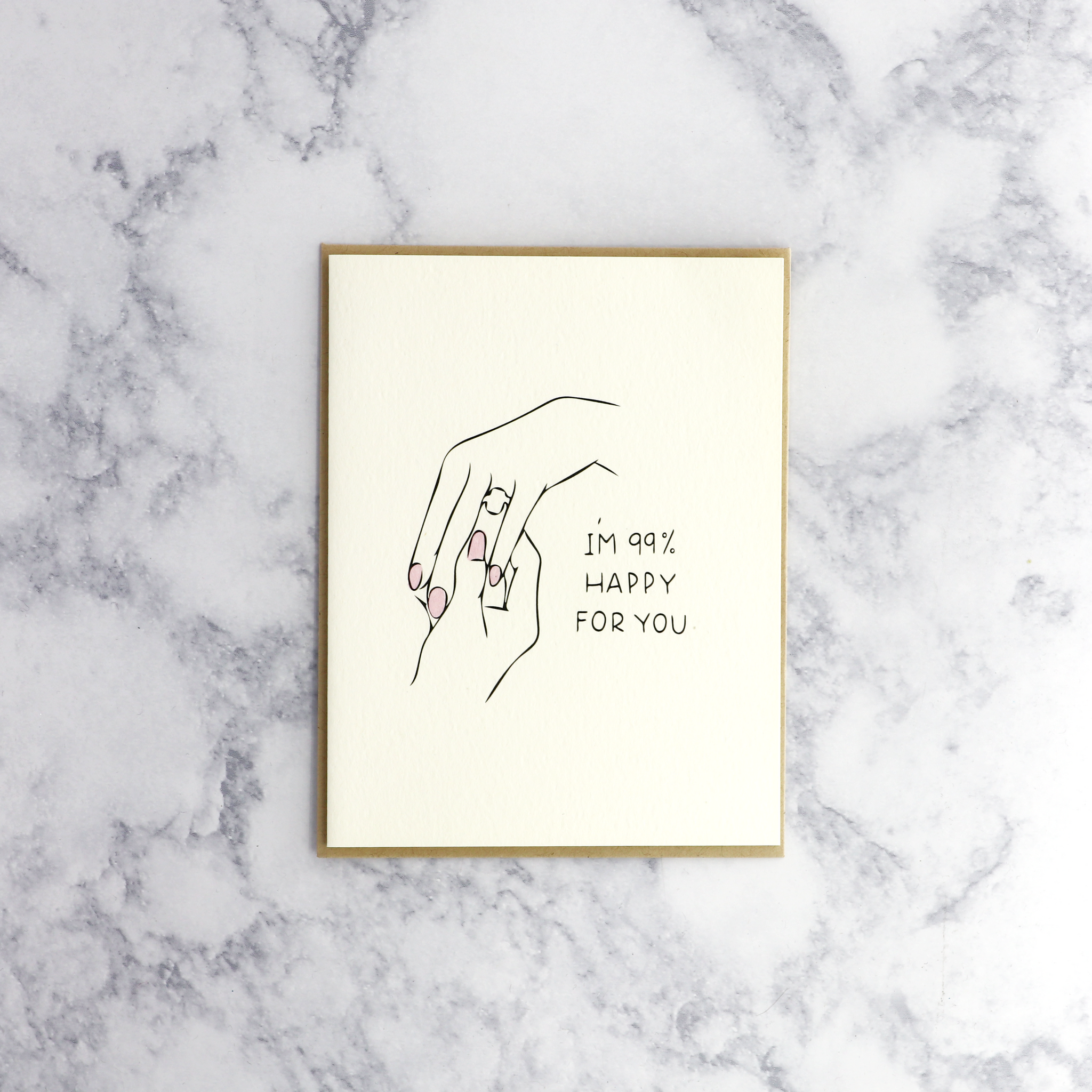 99% Happy Engagement Card