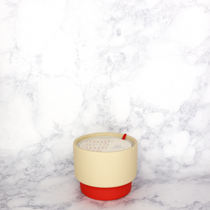 Amber & Smoke Colorblock Ceramic Soy Wax Candle