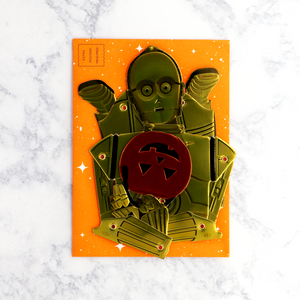 Articulated C3PO Halloween Card