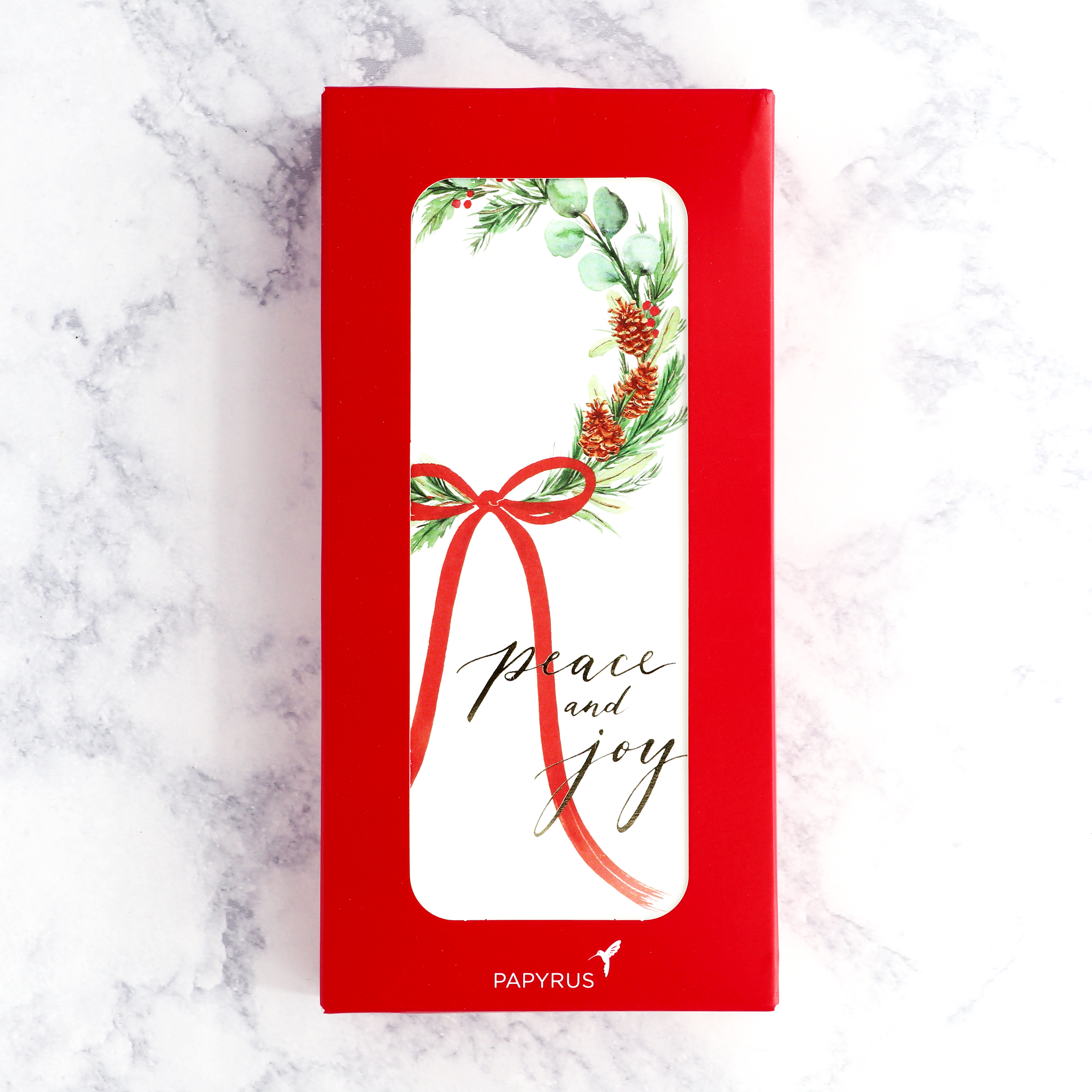 Asymmetrical Wreath Holiday Boxed Cards (Set of 16)