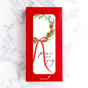 Asymmetrical Wreath Holiday Boxed Cards (Set of 16)