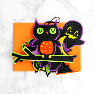 Bat Character Mobile Halloween Card
