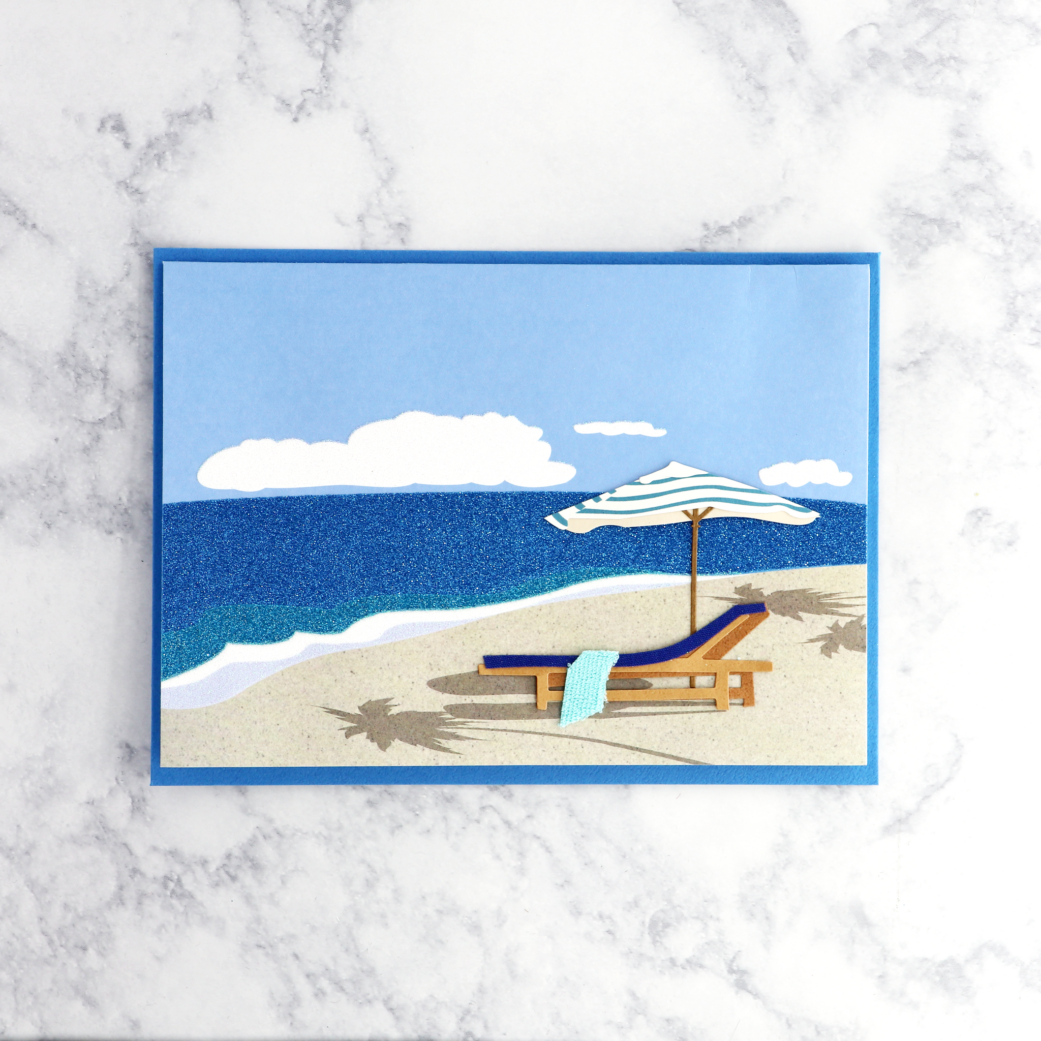 Beach Chair & Umbrella Retirement Card