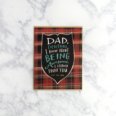Being Awesome Father's Day Card (Dad)