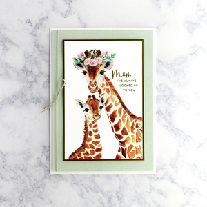 Big Little Giraffe Mother's Day Card (For Mom)