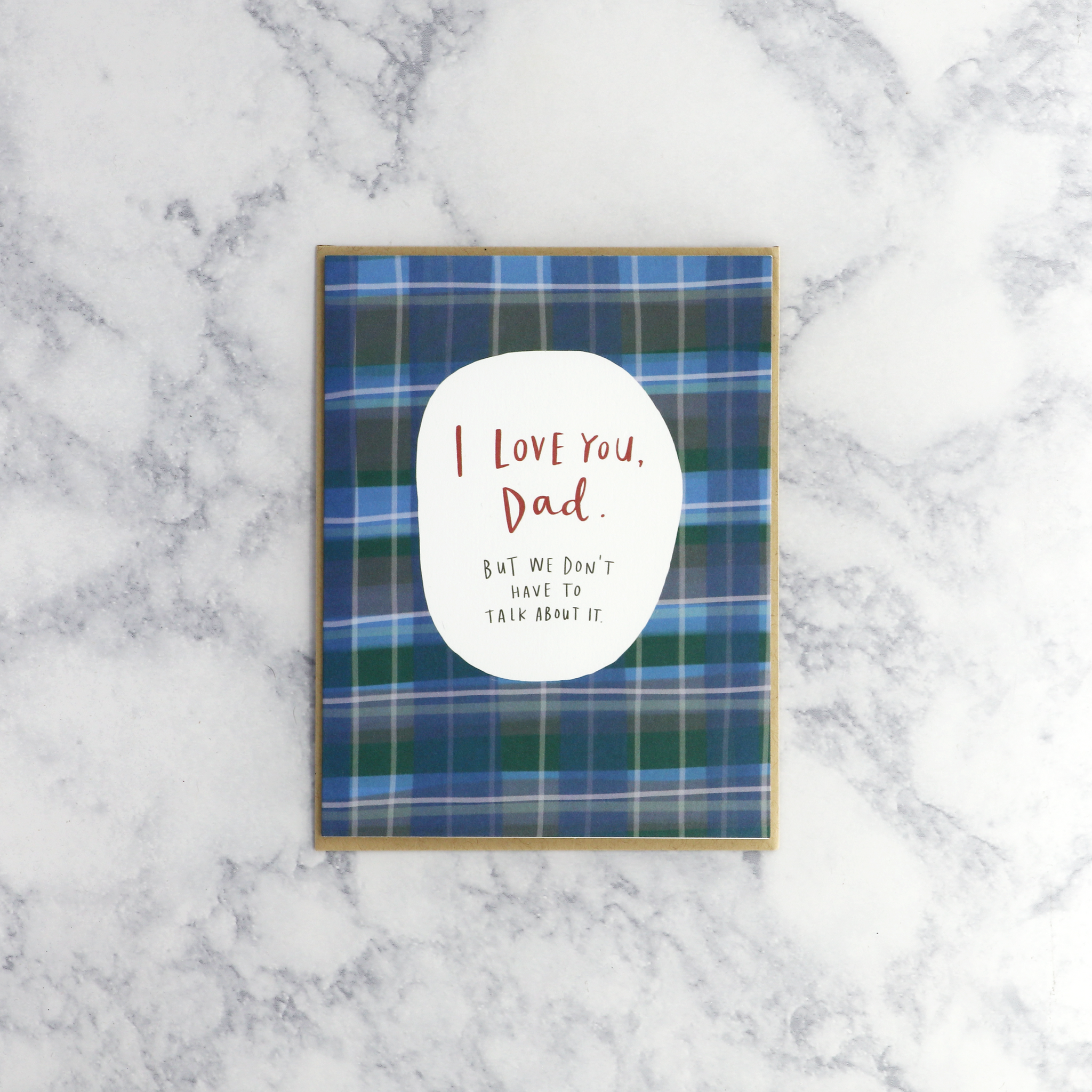 Blue Plaid Father's Day Card (Dad)