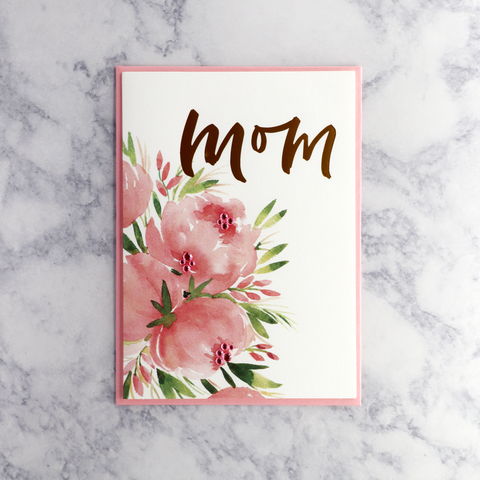 Bold Peonies Mother's Day Card (For Mom)