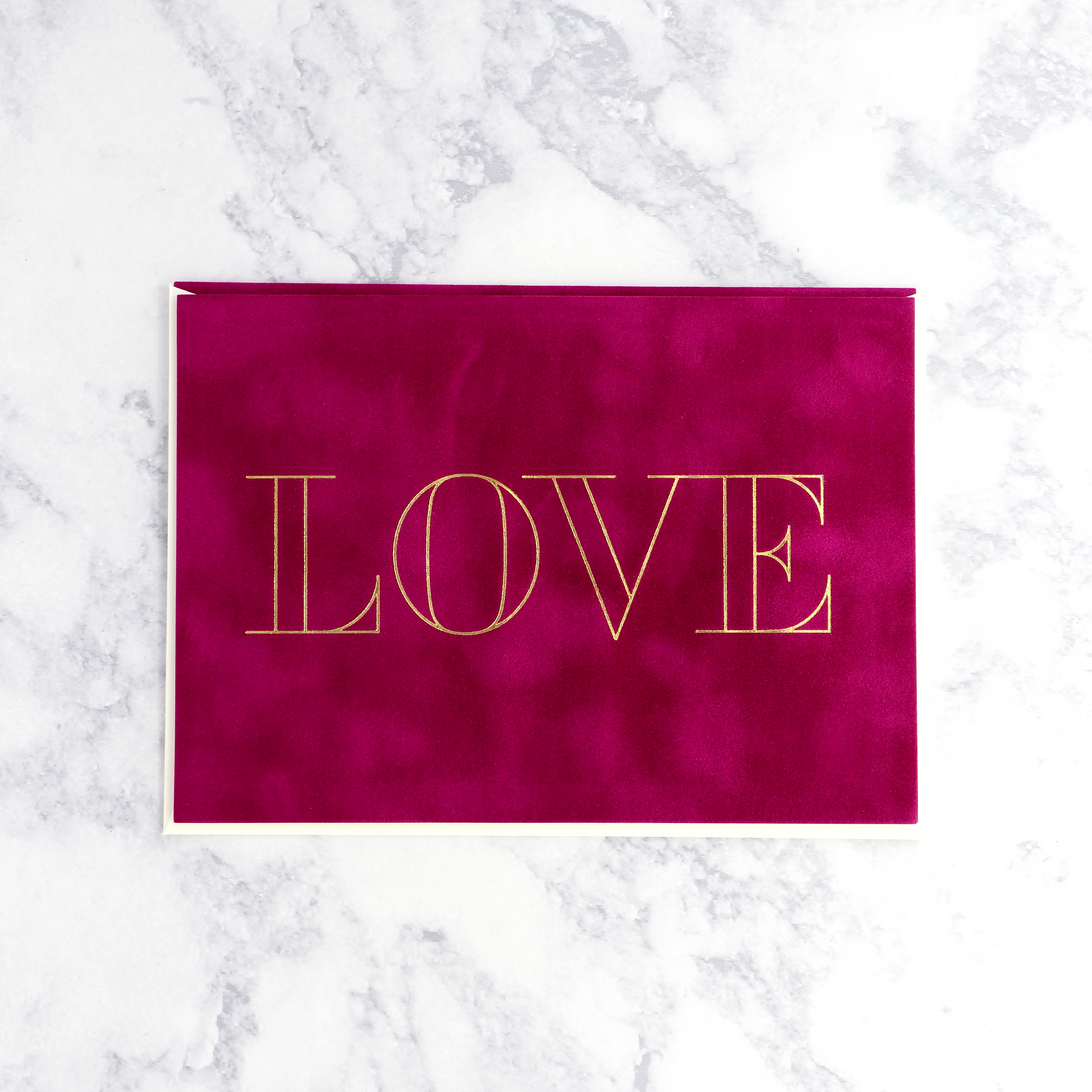 Bold Velvet Valentine's Day Card