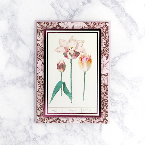 Botanical Tulips Easter Card