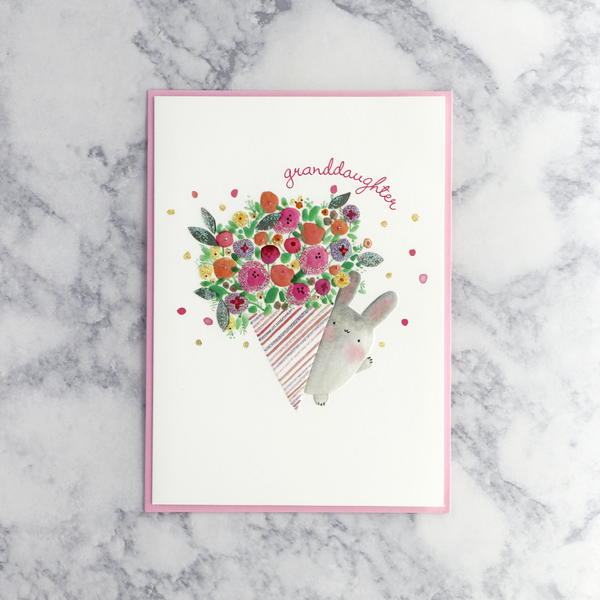 Bringer Of Flowers Birthday Card (Granddaughter)