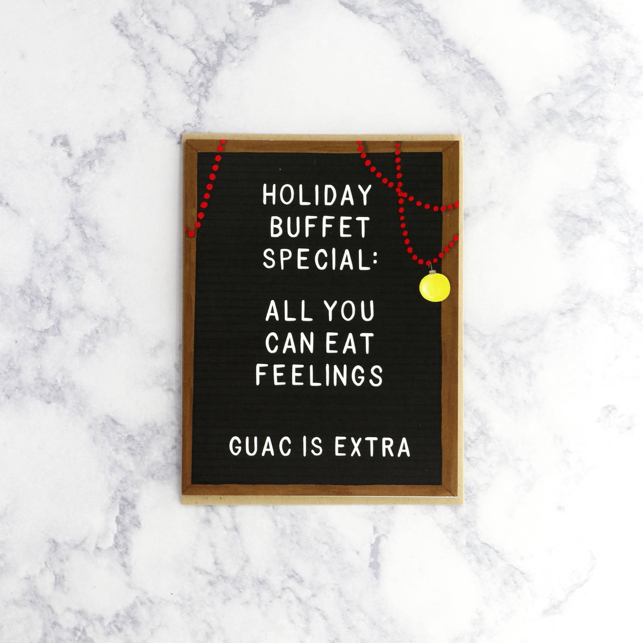 Buffet Special "Guac" Holiday Card
