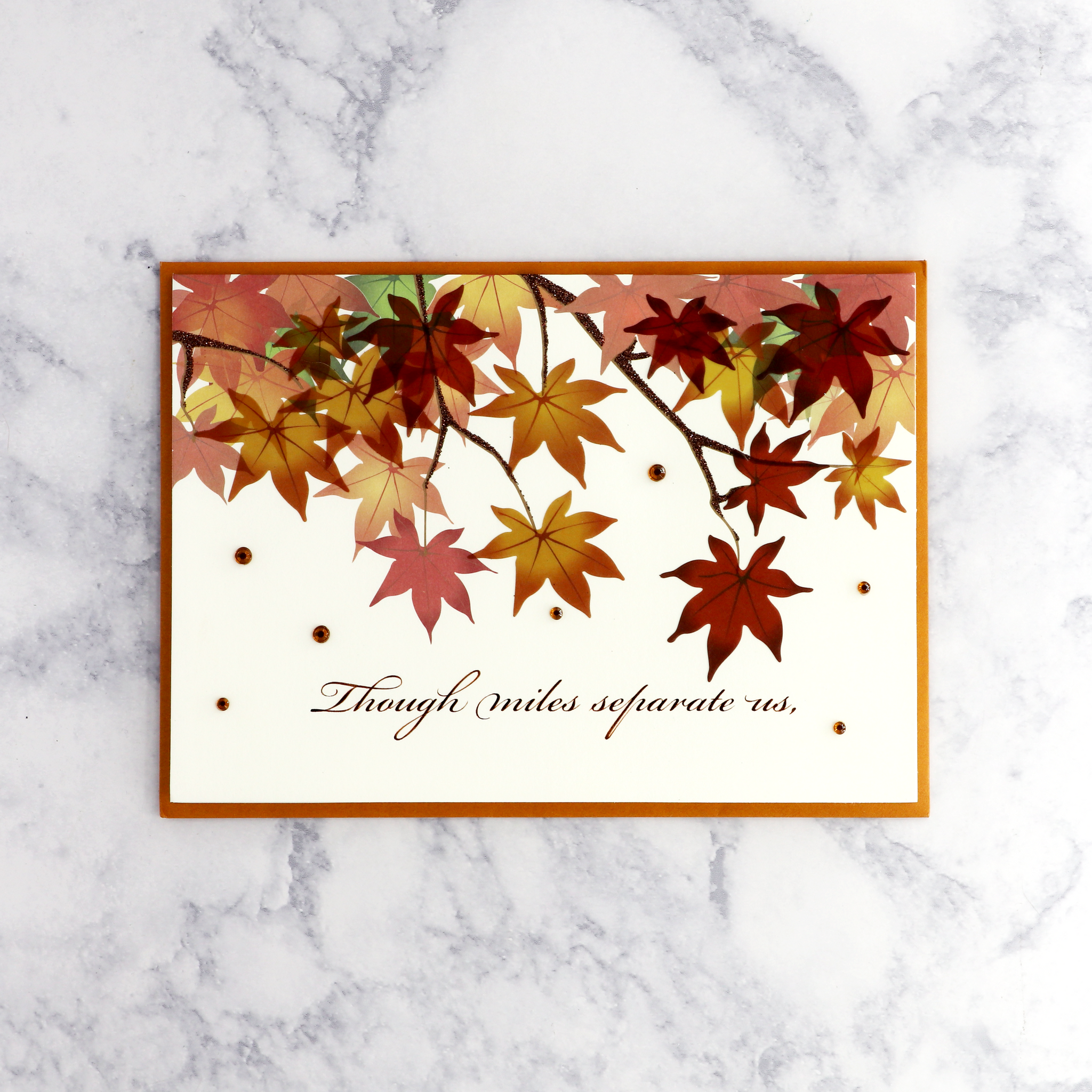 Bunch Of Leaves Thanksgiving Card
