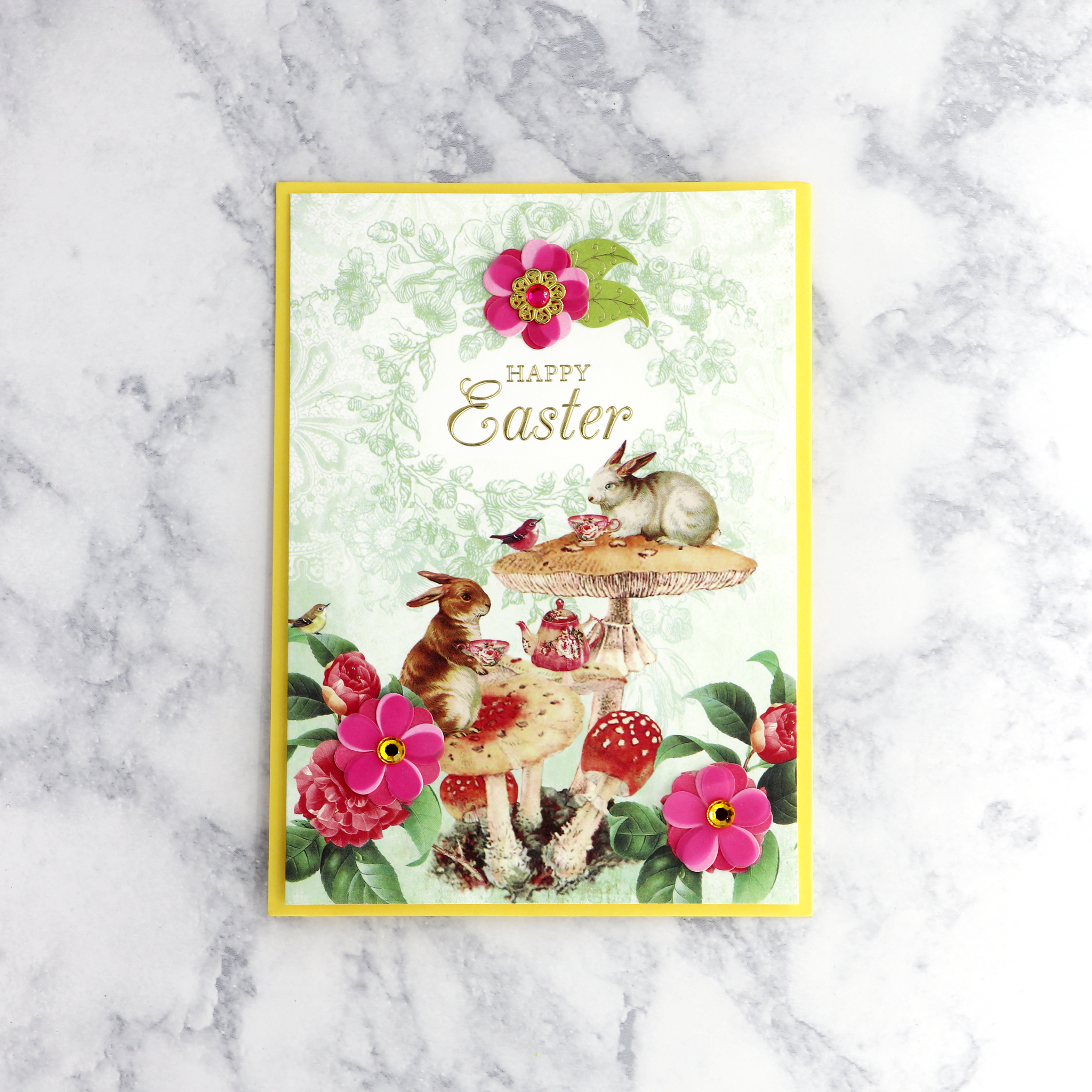 Bunny Tea Party Easter Card