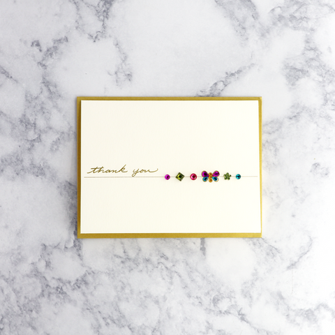 Butterfly Gems Thank You Card