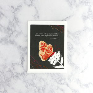 Butterfly Socrates Quote Mother's Day Card