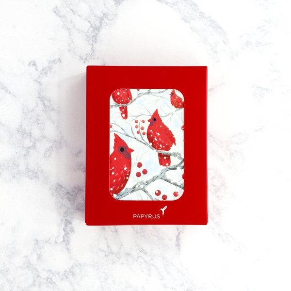 Cardinal On Branch Holiday Boxed Cards (Set of 20)