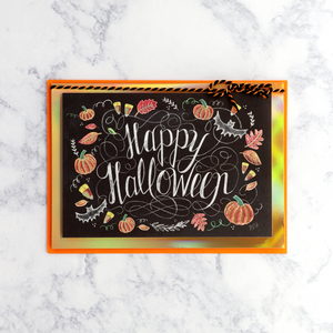 Chalkboard Halloween Card