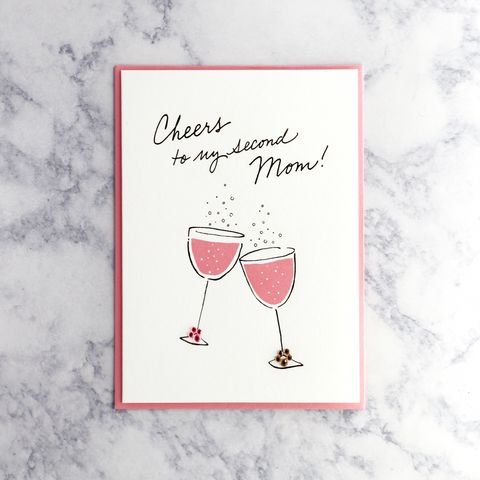 Champagne Flutes Mother's Day Card
