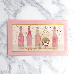 Champagne with Cupcake Birthday Card