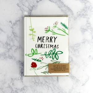 Christmas Sprigs Christmas Boxed Cards (Set of 8)