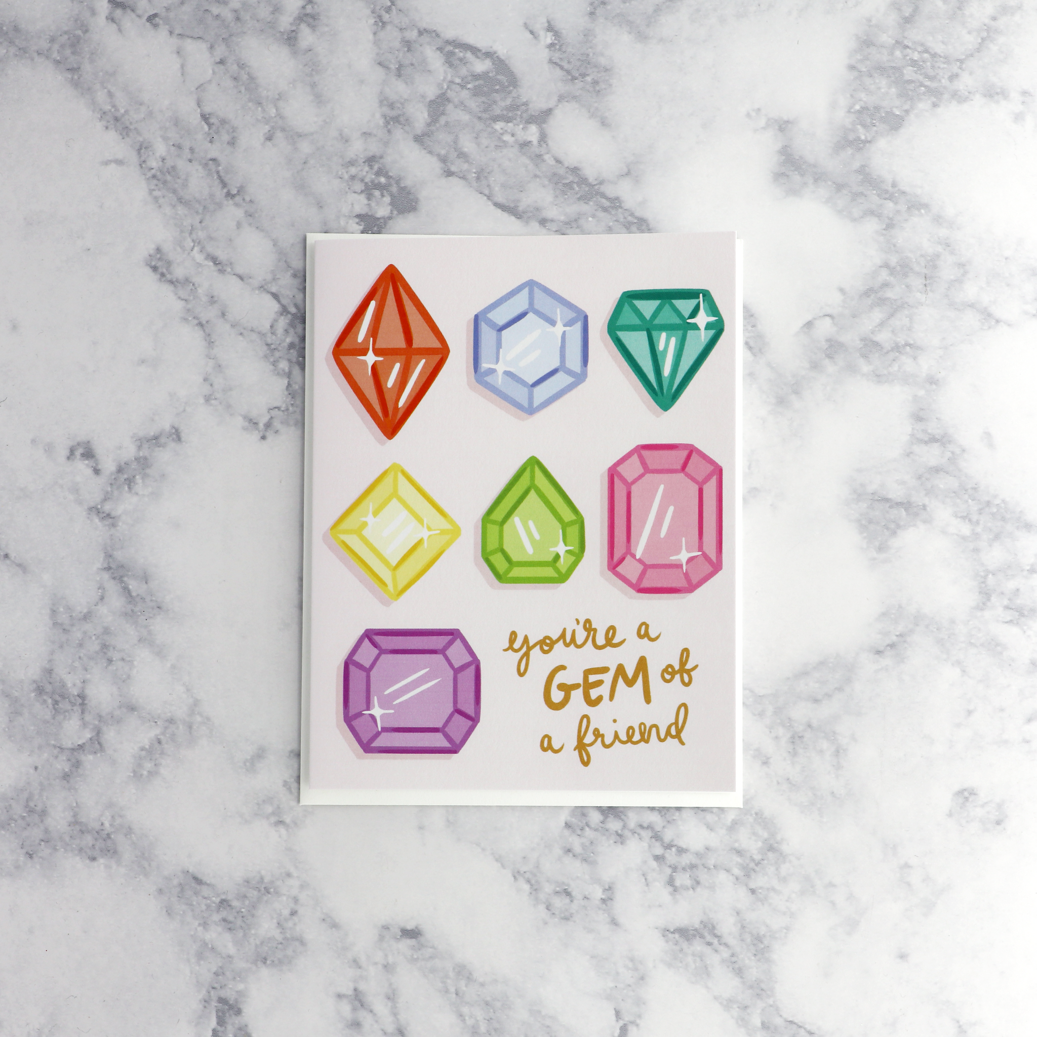Colorful Gems Friendship Card