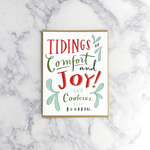 "Comfort & Joy" Lettering Holiday Card