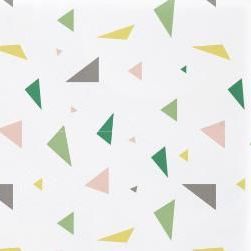Confetti Triangles Flat Wrap (Set of 3 Sheets)