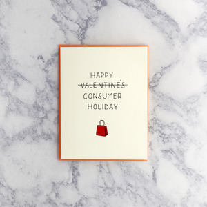 “Consumer Holiday” Valentine’s Card