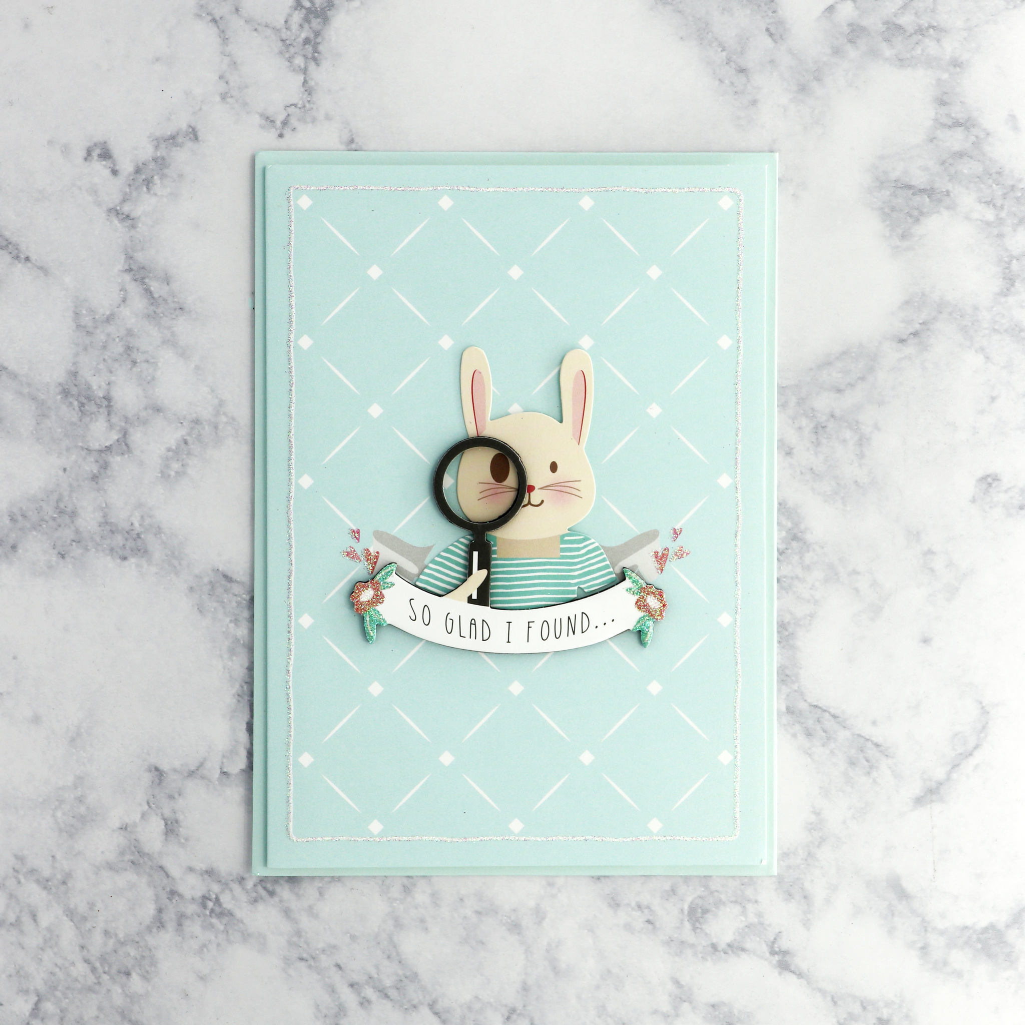 Curious Bunny Romance Card
