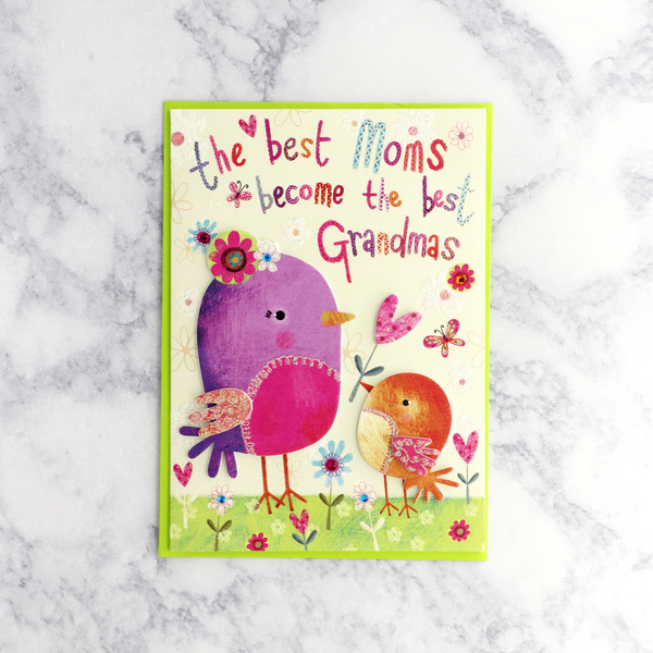 Cute Birds Mother's Day Card (Grandma)