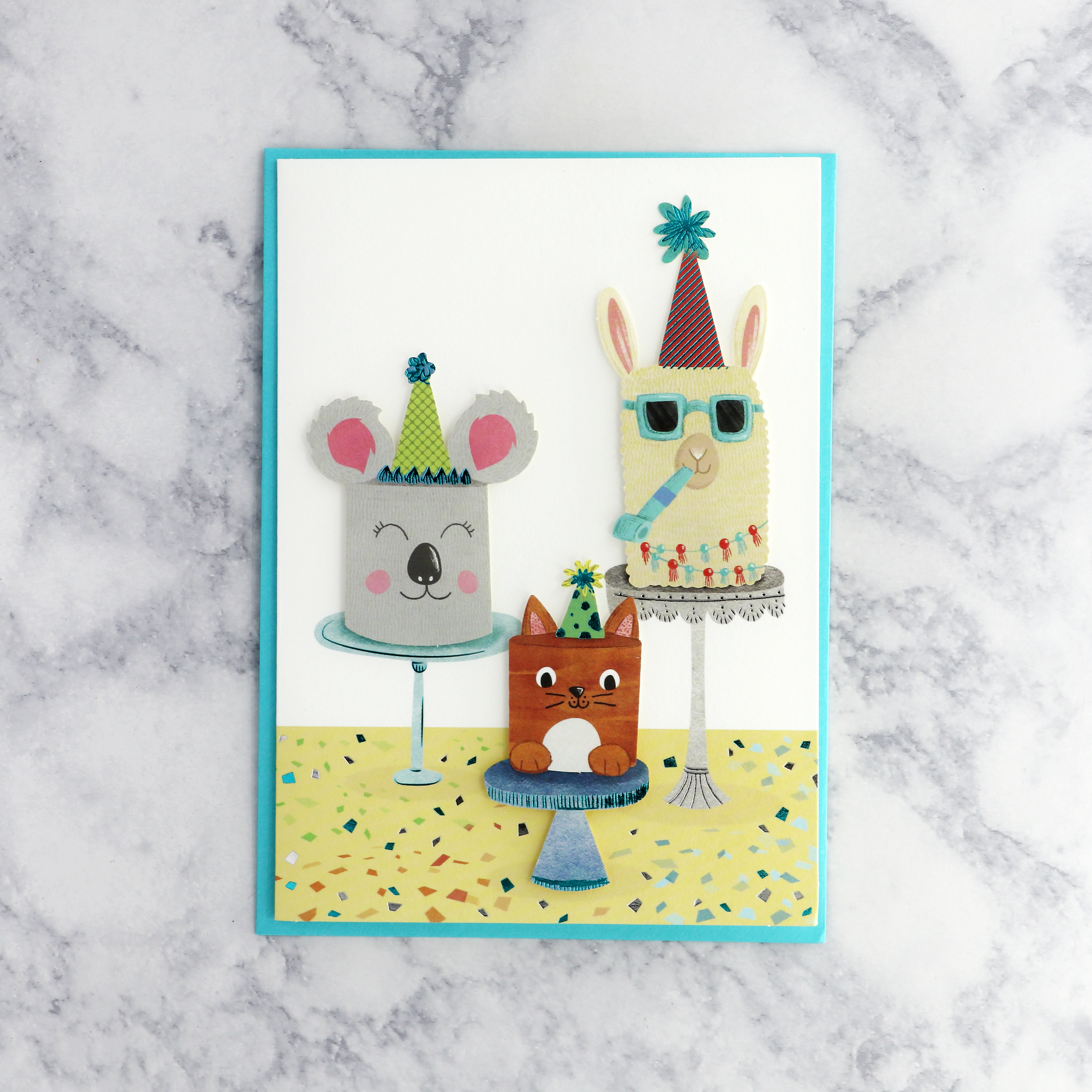 Cute Cakes Birthday Card