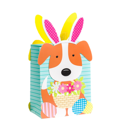 Die-Cut Dog Easter Medium Bag
